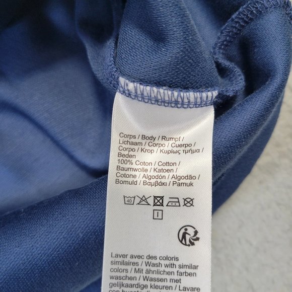 Lacoste 1/4 Zip Hoodie Men's Size S Drawstring Waist Pockets Hooded Blue - Picture 9 of 15